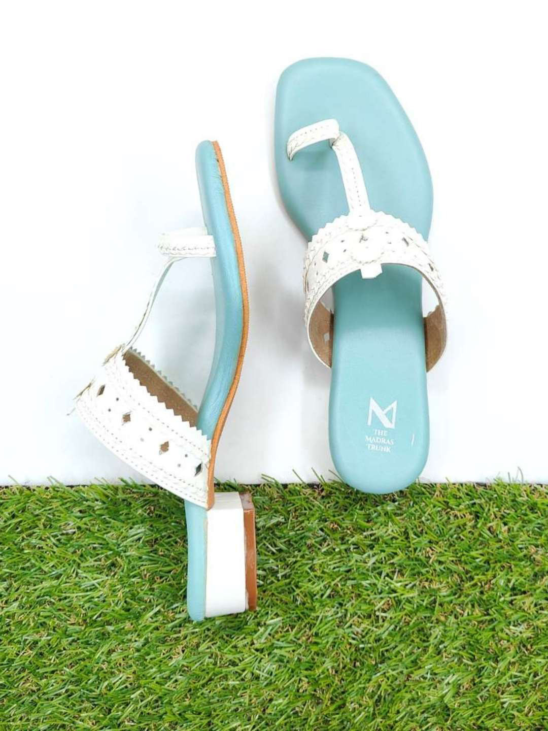 THE MADRAS TRUNK Block Kolhapuris Heels