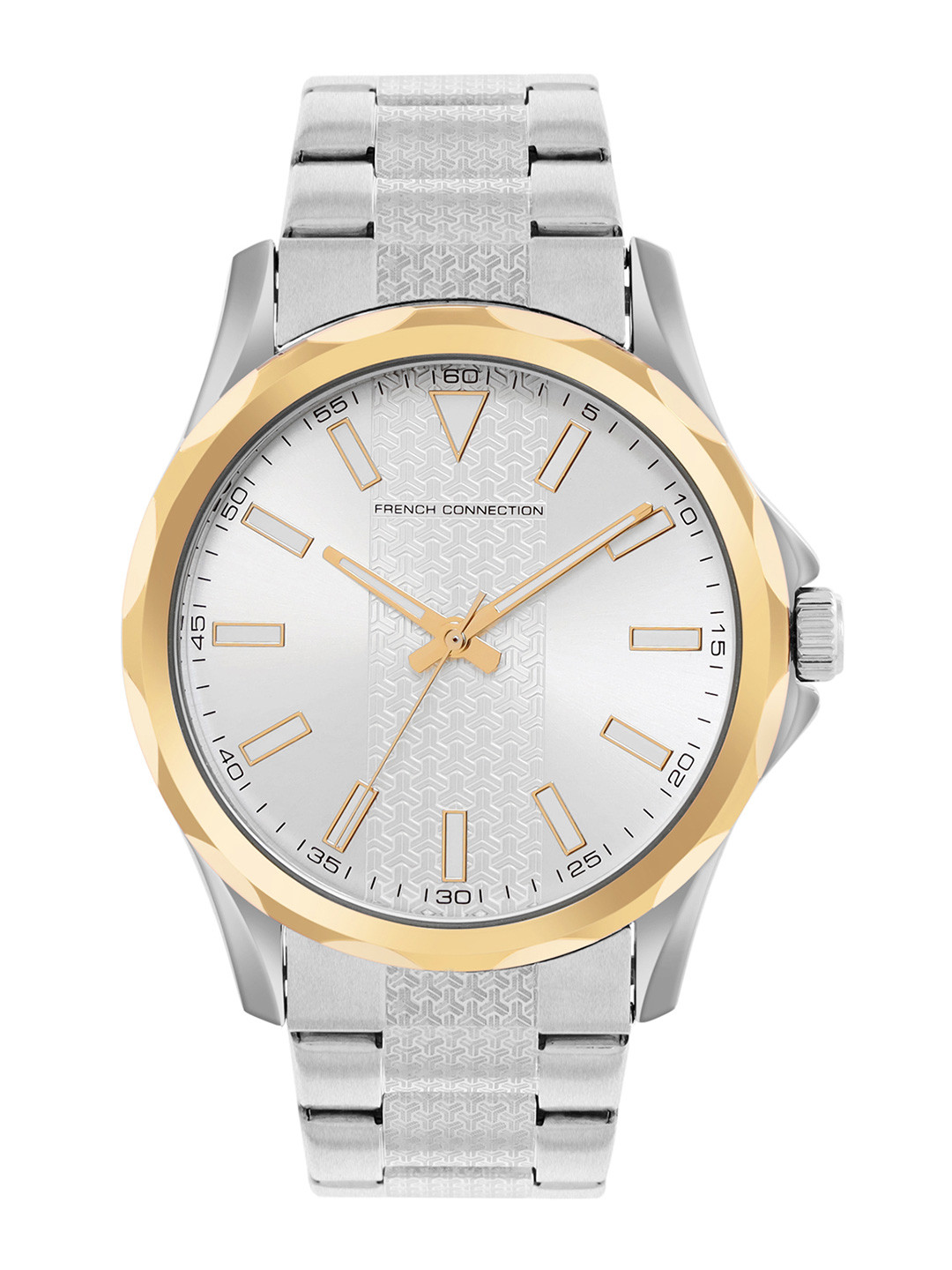 French Connection Men Dial & Stainless Steel Bracelet Style Straps Analogue Watch FCC03SM
