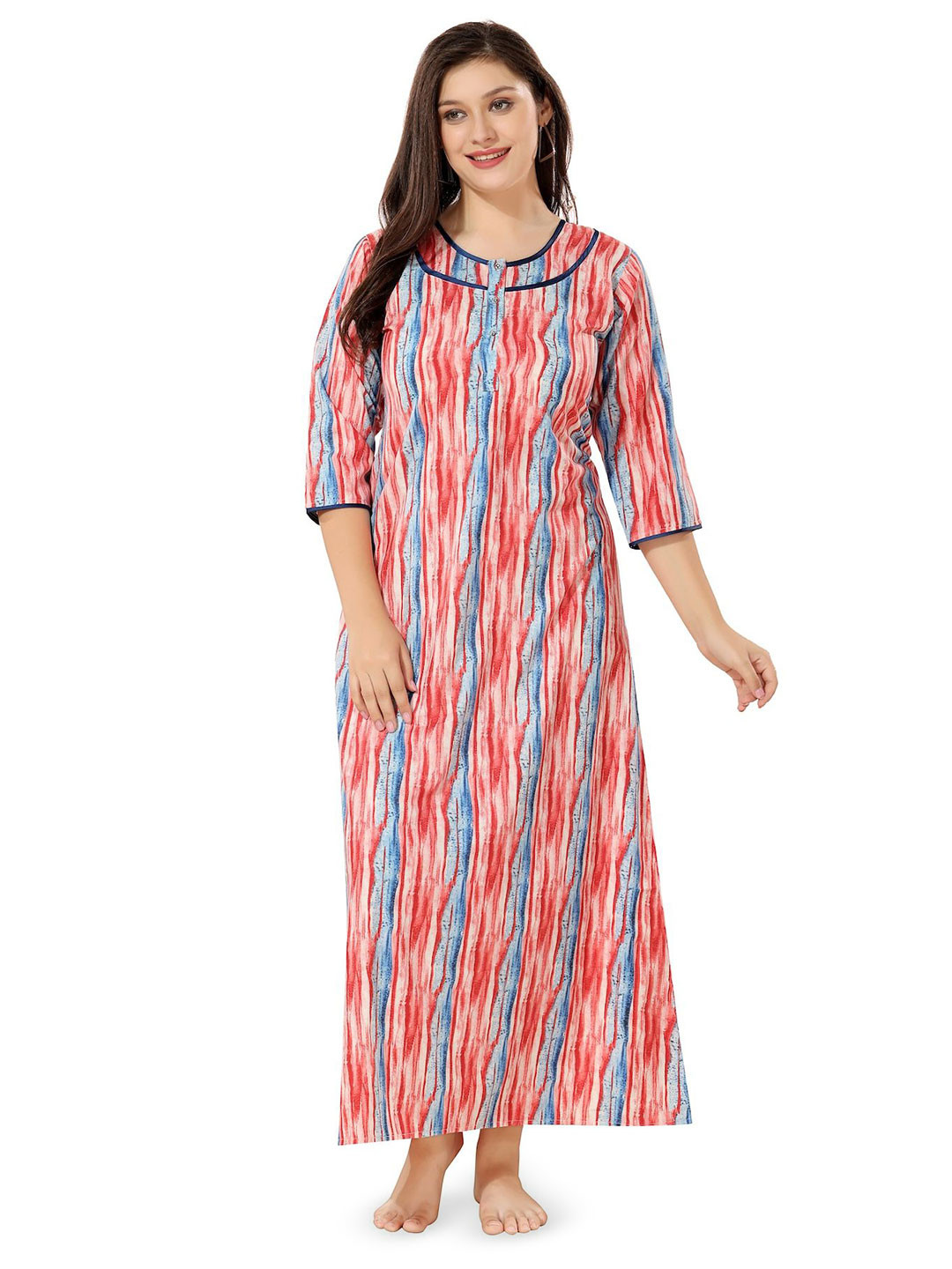 Piu Printed Maxi Nightdress