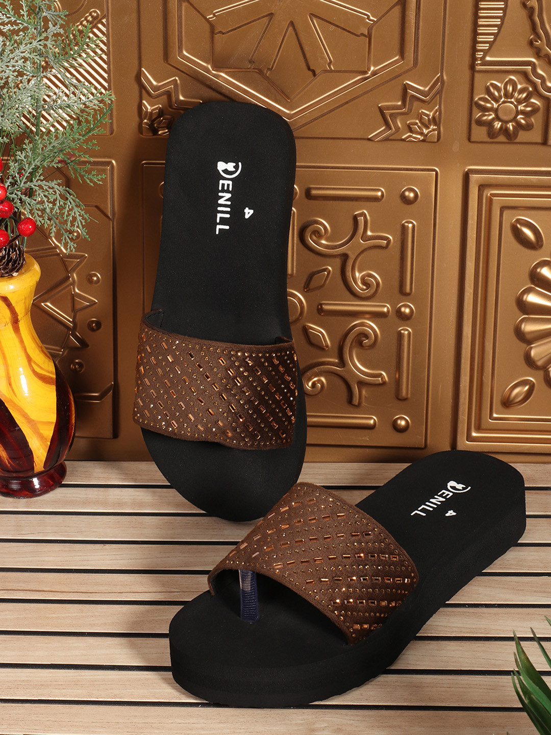 Denill Women Open Toe Flats