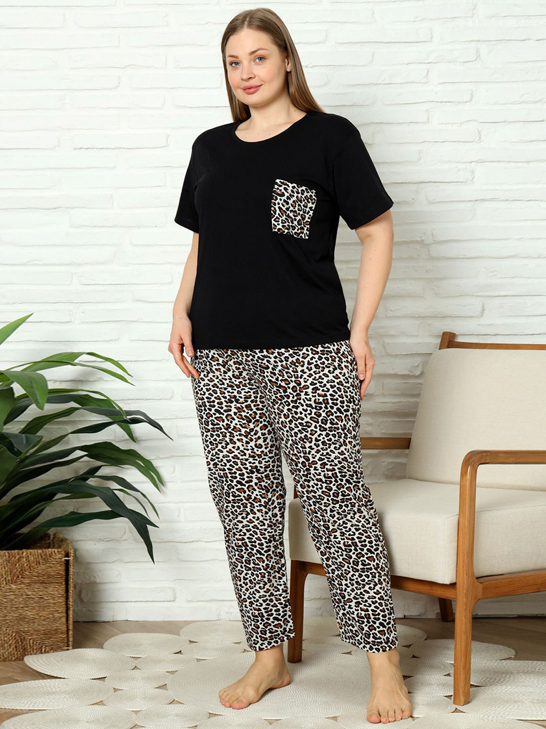 Trendyol Printed Night Suit