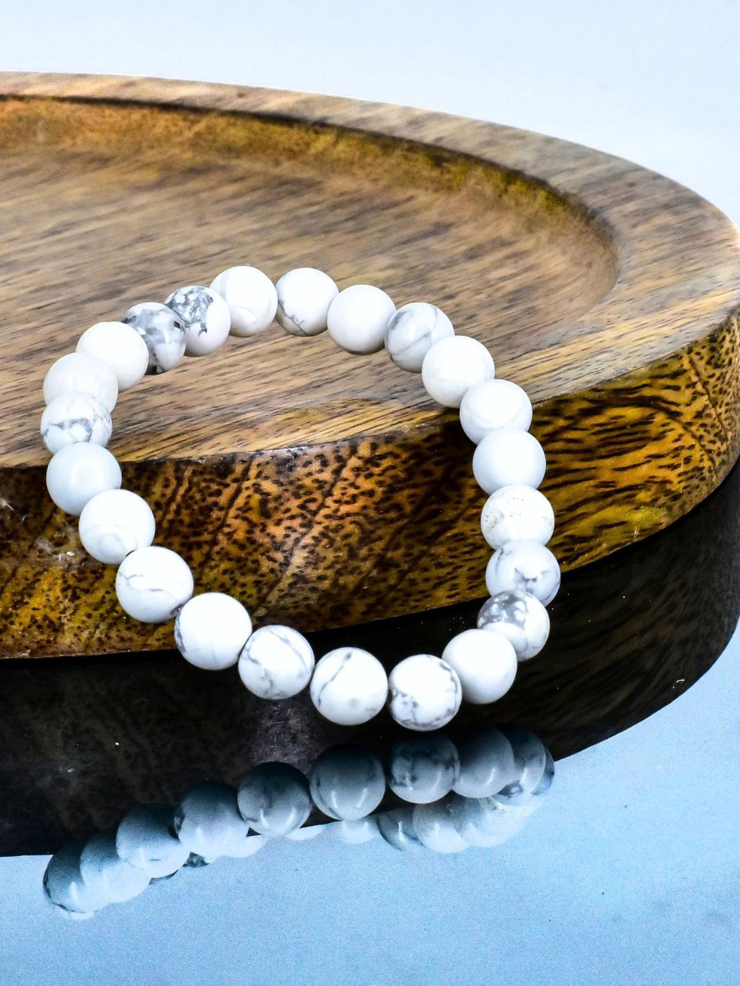 The Roadster Lifestyle Co Men Crystal Stone Stretchable Bracelet