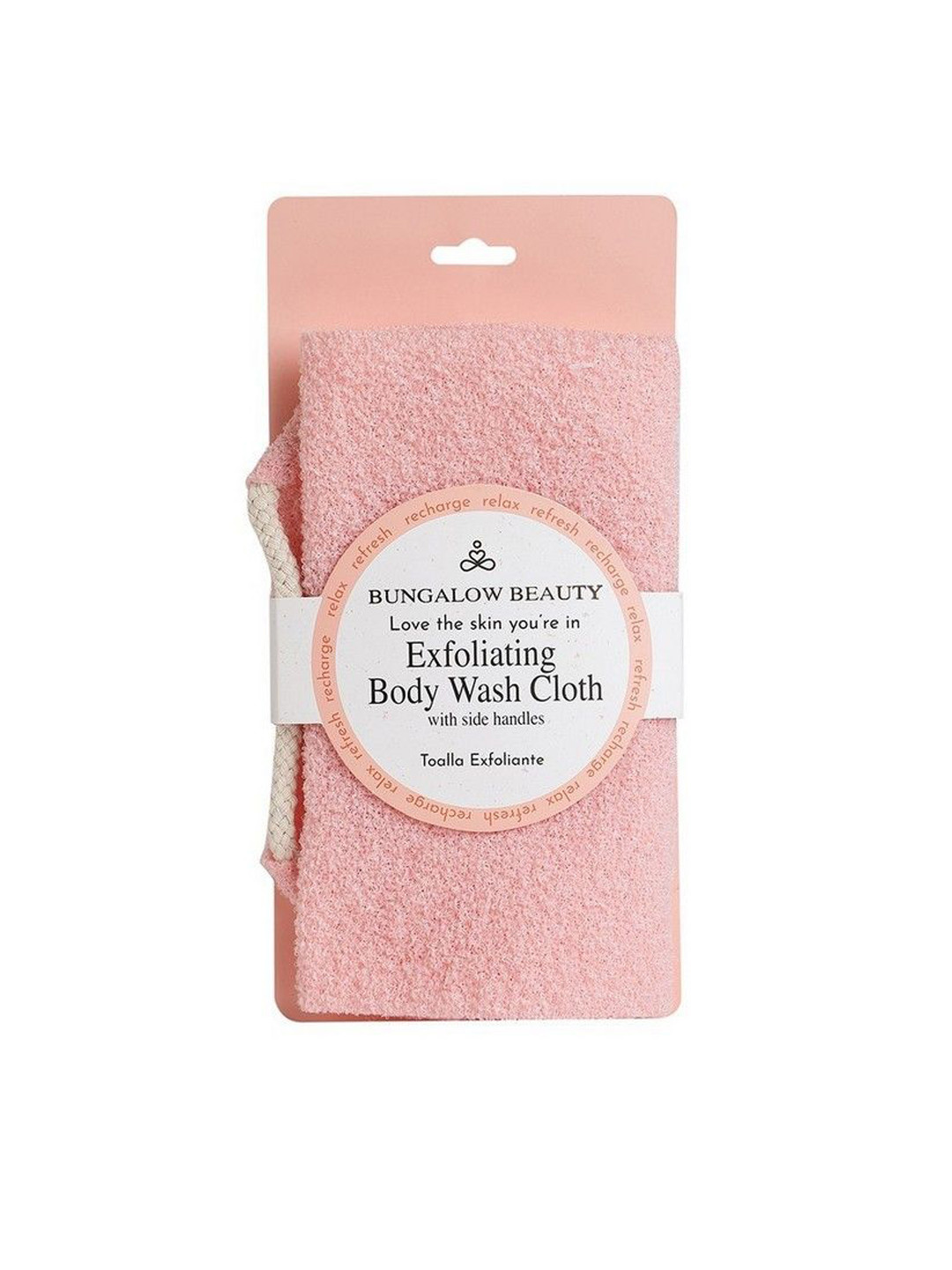 BUNGALOW BEAUTY Set Of 2 Loofah Body Wash Cloth & Microfiber Loofah Gloves