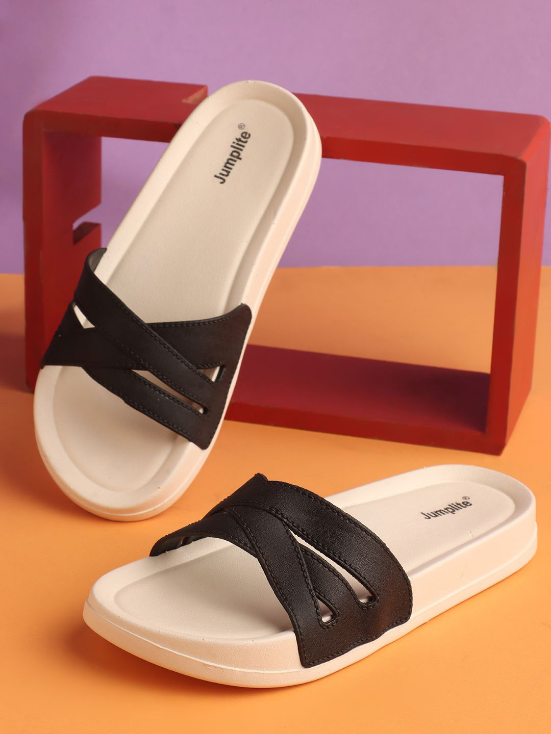 JUMPLITE Women Open Toe Flats