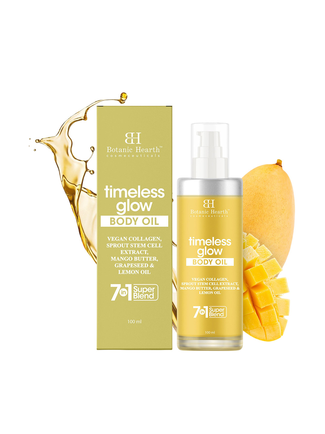 Botanic Hearth 7 In 1 Super Blend Hearth Timeless Glow Body Oil -100 ml