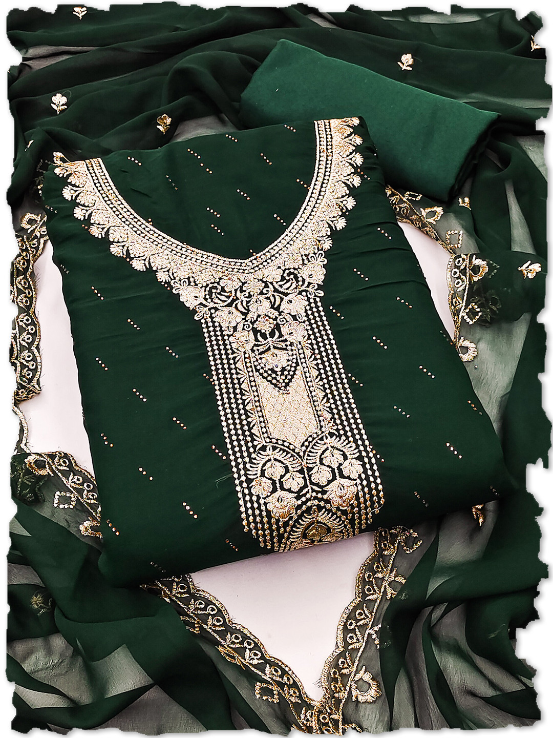 Leeza Store Unstitched Dress Material