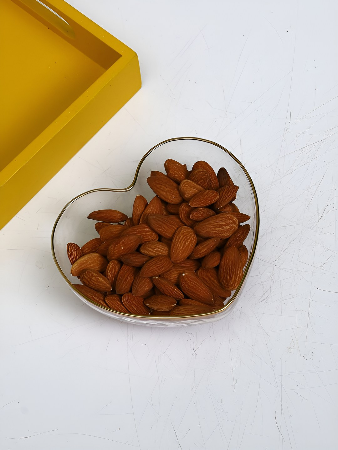 TAYHAA Transparent Heart Shaped Serving Bowl