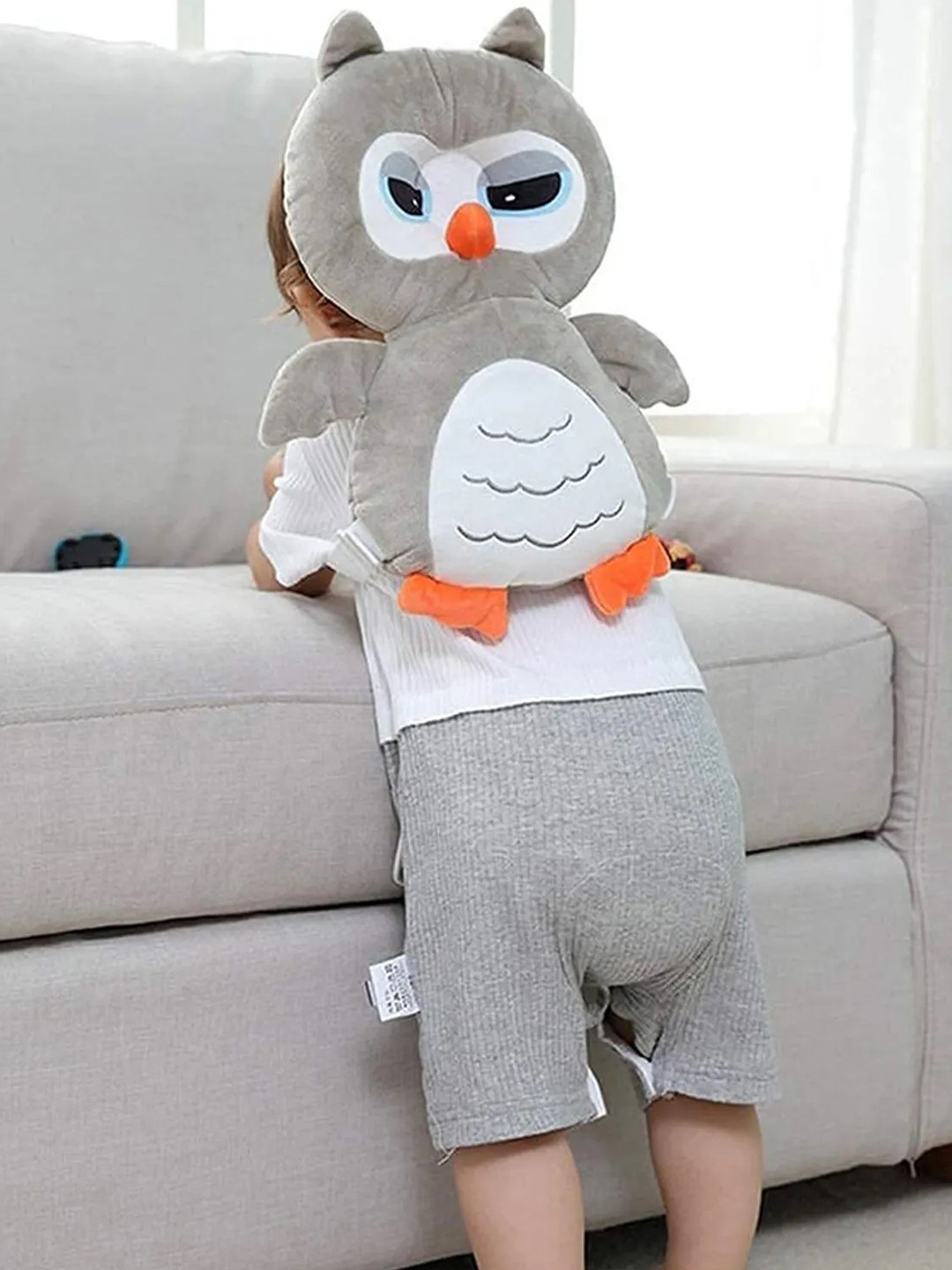 NeonateCare Grey & White Infants Baby Head Protector Pillow