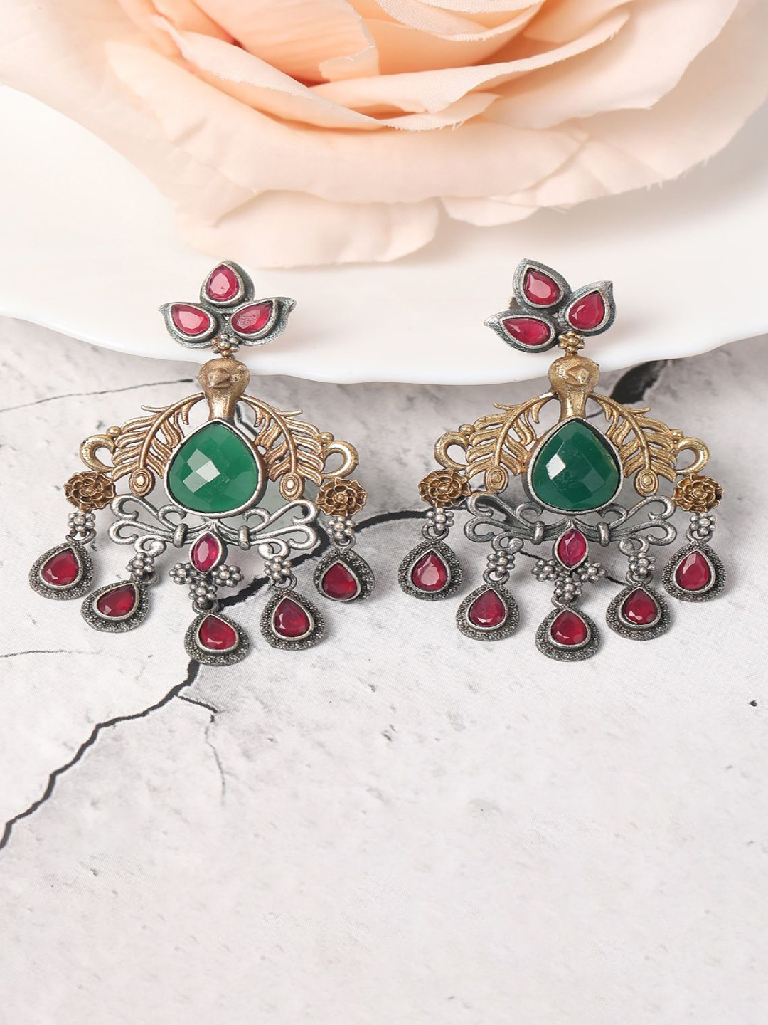 Anouk Diamond Shaped Ear Cuff Earrings