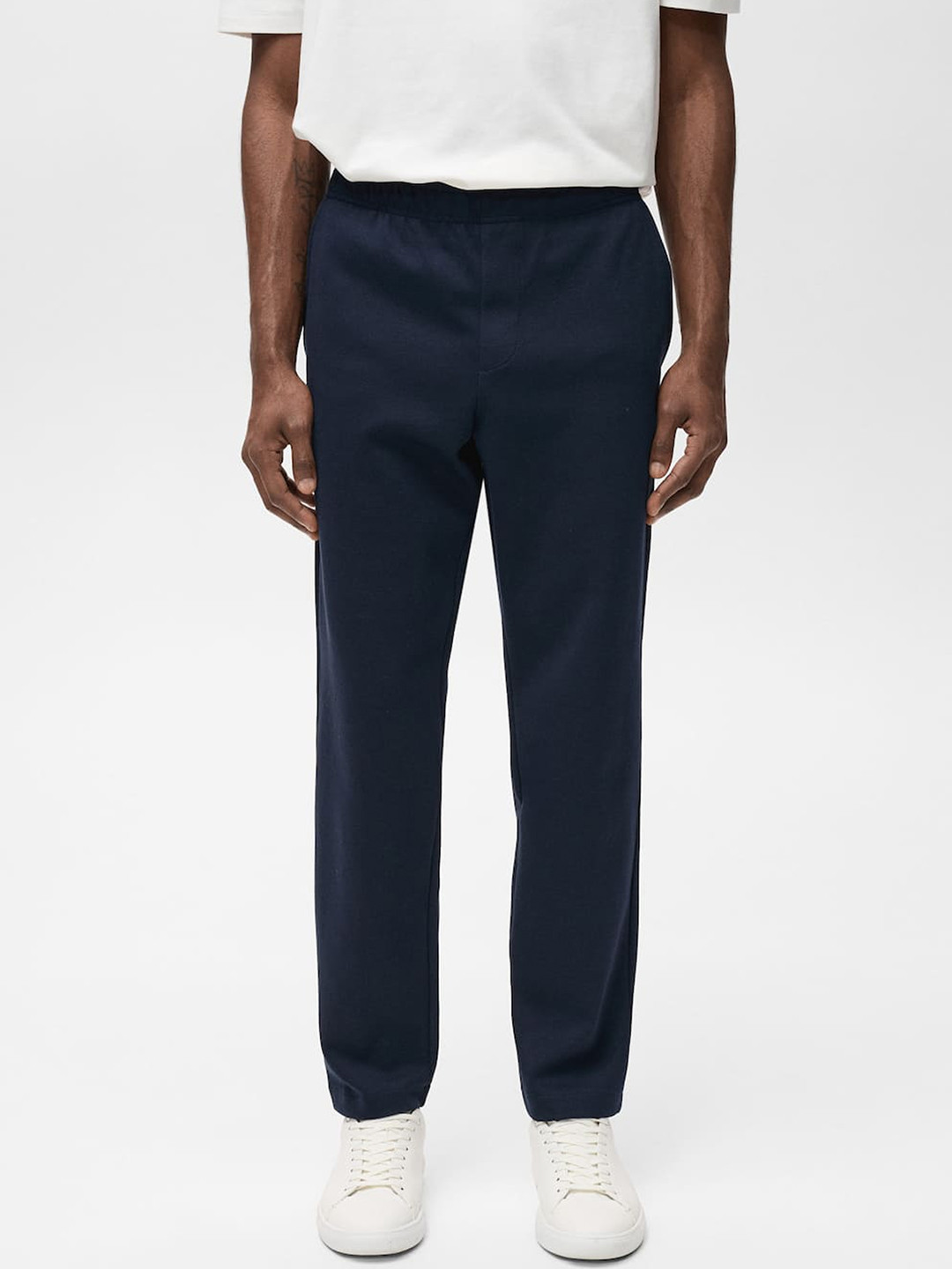 MANGO MAN Men Solid Joggers