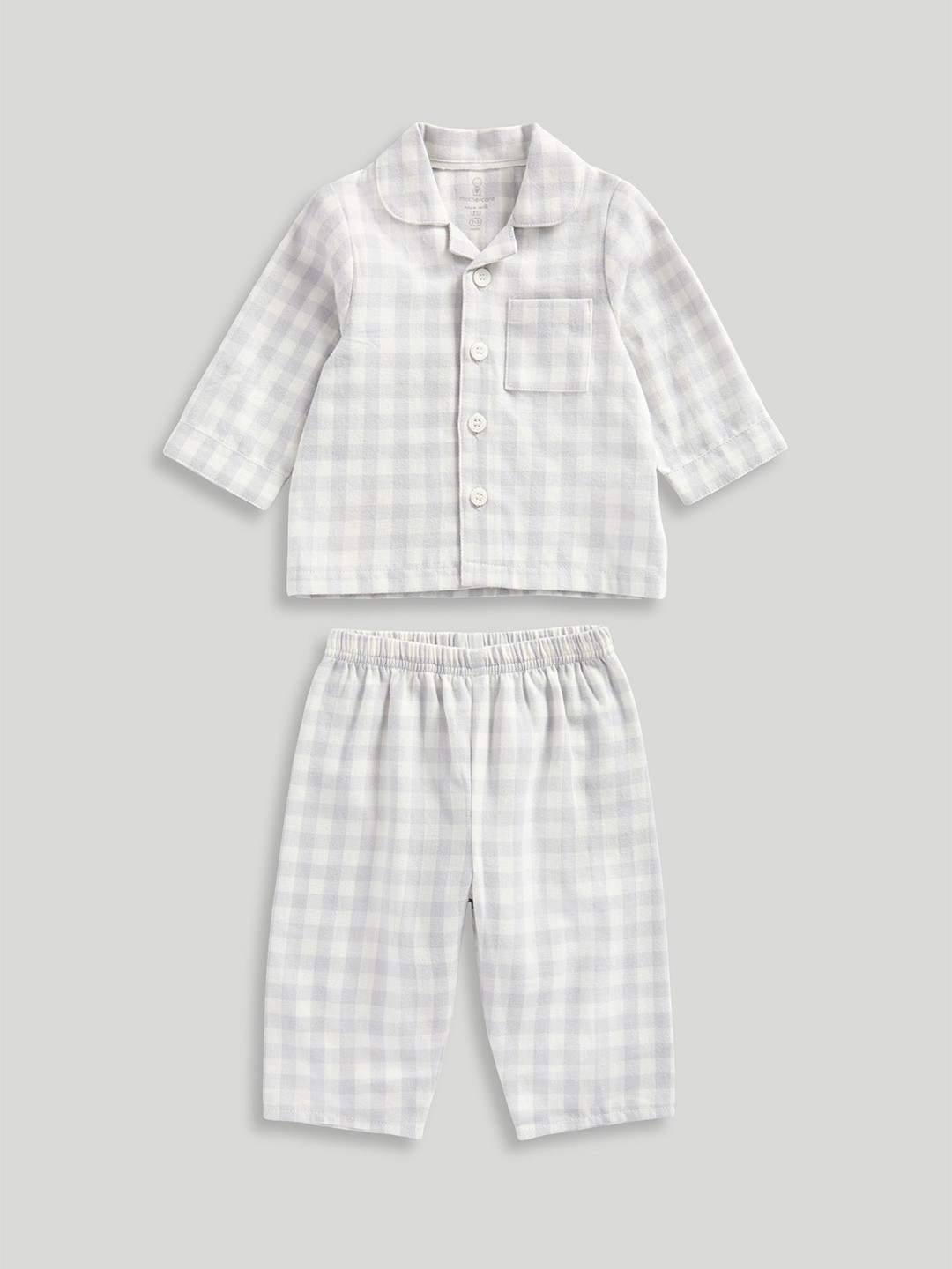 mothercare Unisex Kids Checked Shirt with Pyjamas