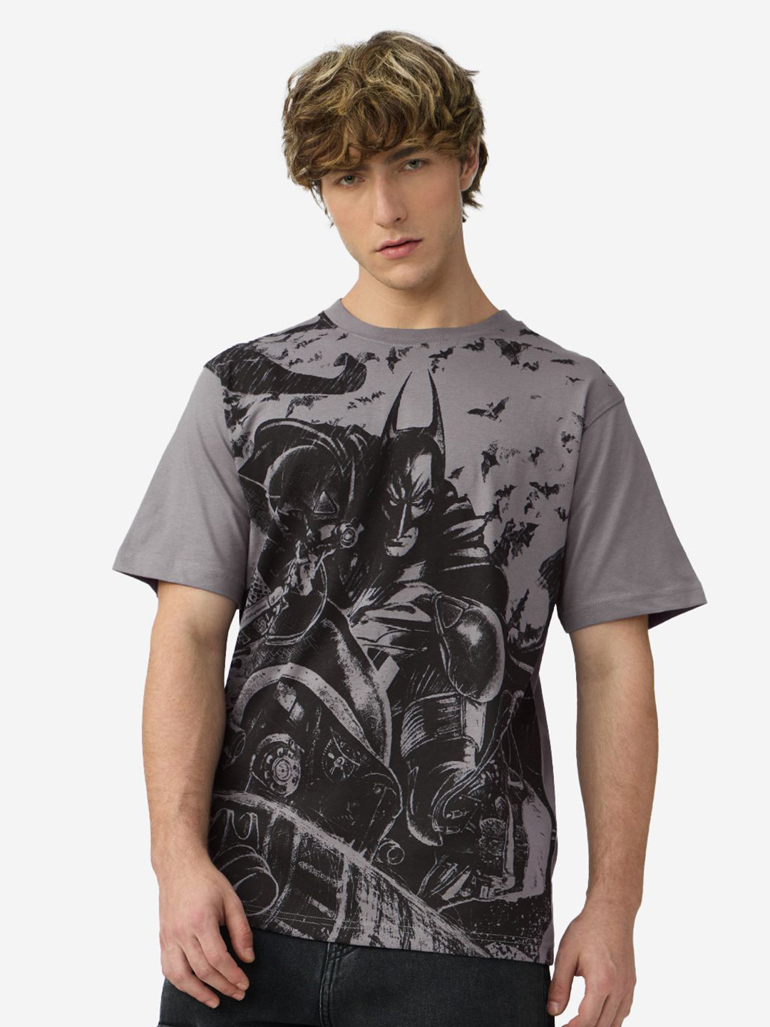 The Souled Store Men Batman Printed T-shirt