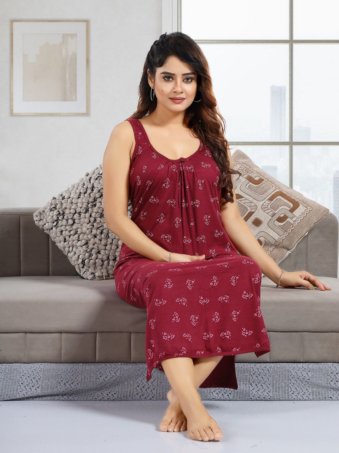 CINCO Printed Maxi Nightdress