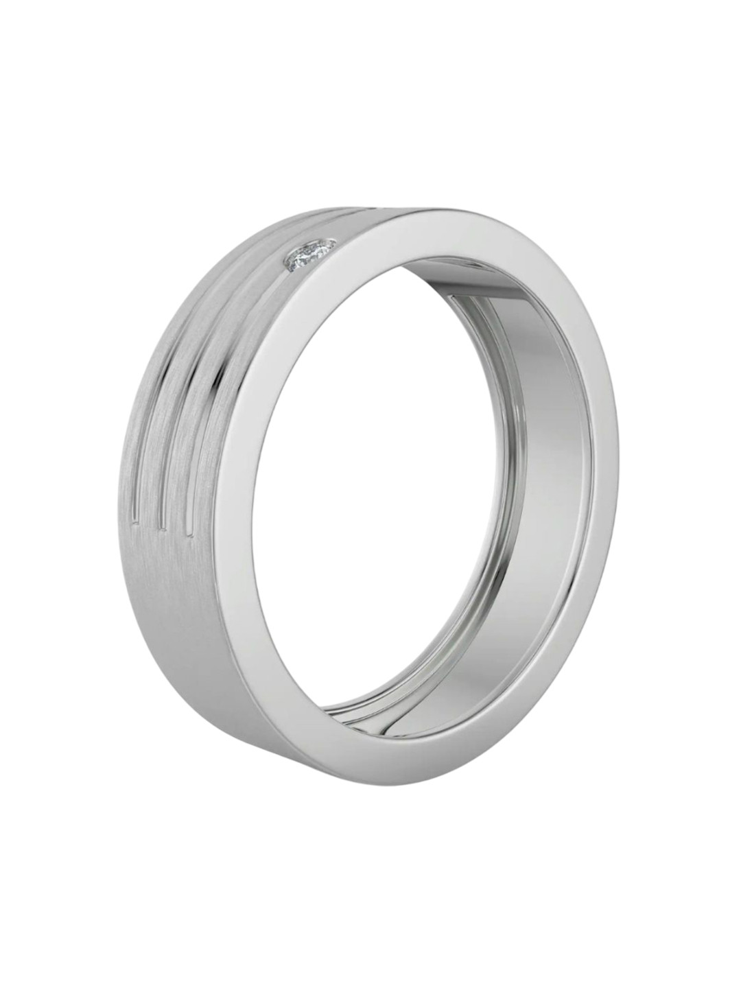 Emori Tri Lab Diamond Band for Men in 14KT Gold