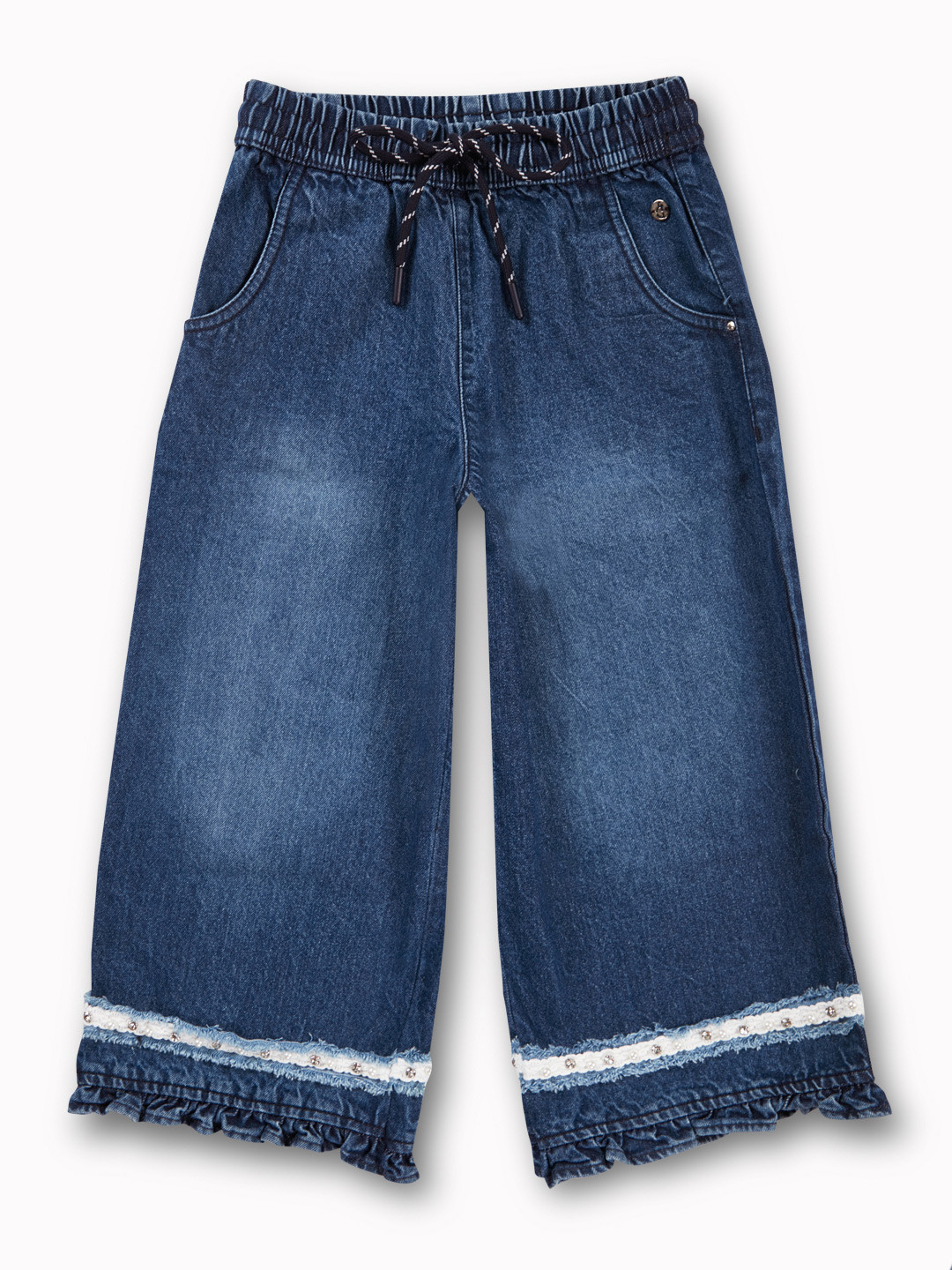 Gini and Jony Girls Faded Comfort Flared Culottes Trousers