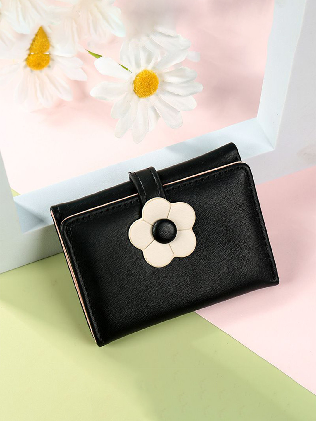 VALERIE Women Floral Printed PU Three Fold Wallet
