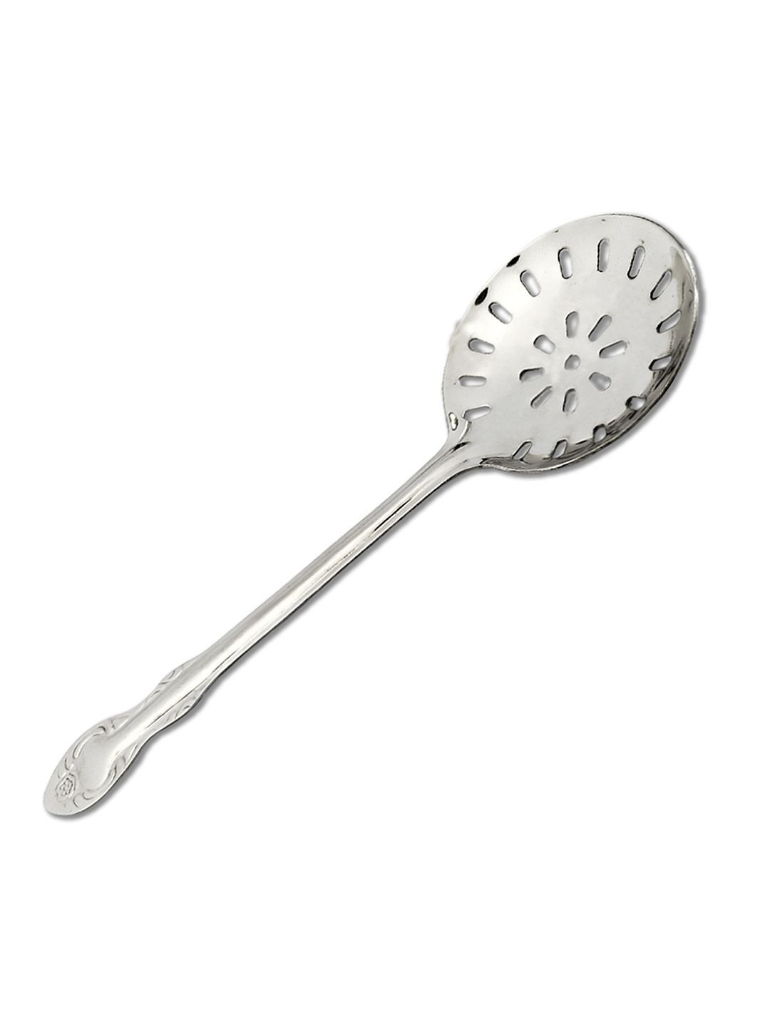 Kuber Industries Silver Professional Skimmer Kitchen Jhar Cooking Strainer