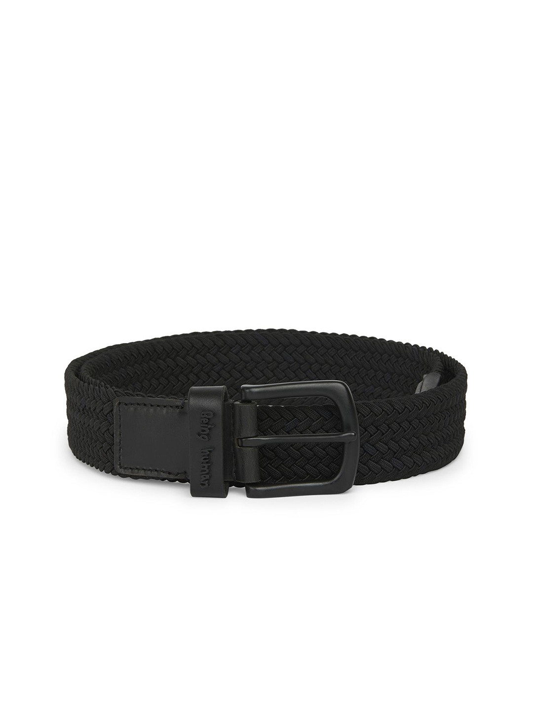 Being Human Men Braided Leather Belt