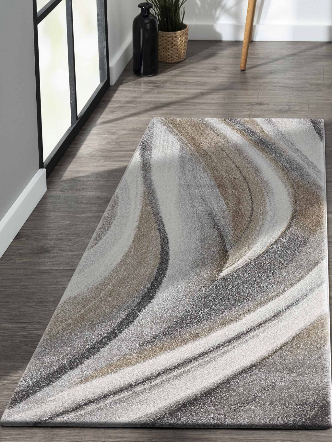 OBSESSIONS Beige Rectangle Bed Runner