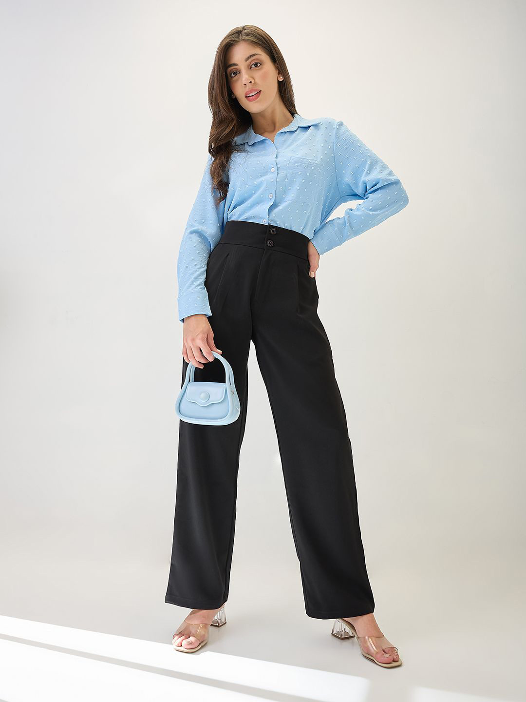 Globus Mid-Rise Pleated Formal Korean Pants