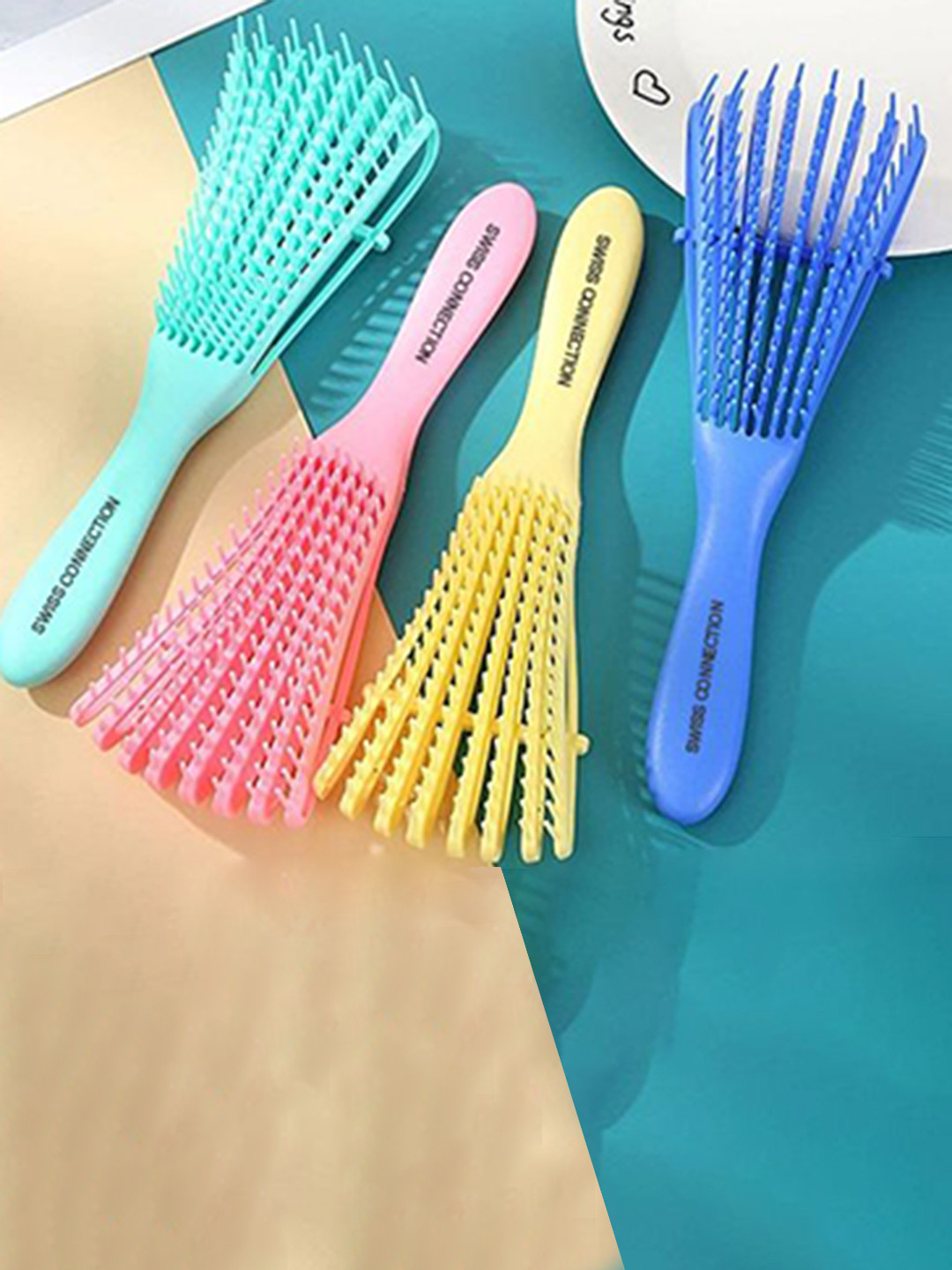 Swiss Connection Unisex Lightweight Premium Detangling Brush - 177 Black