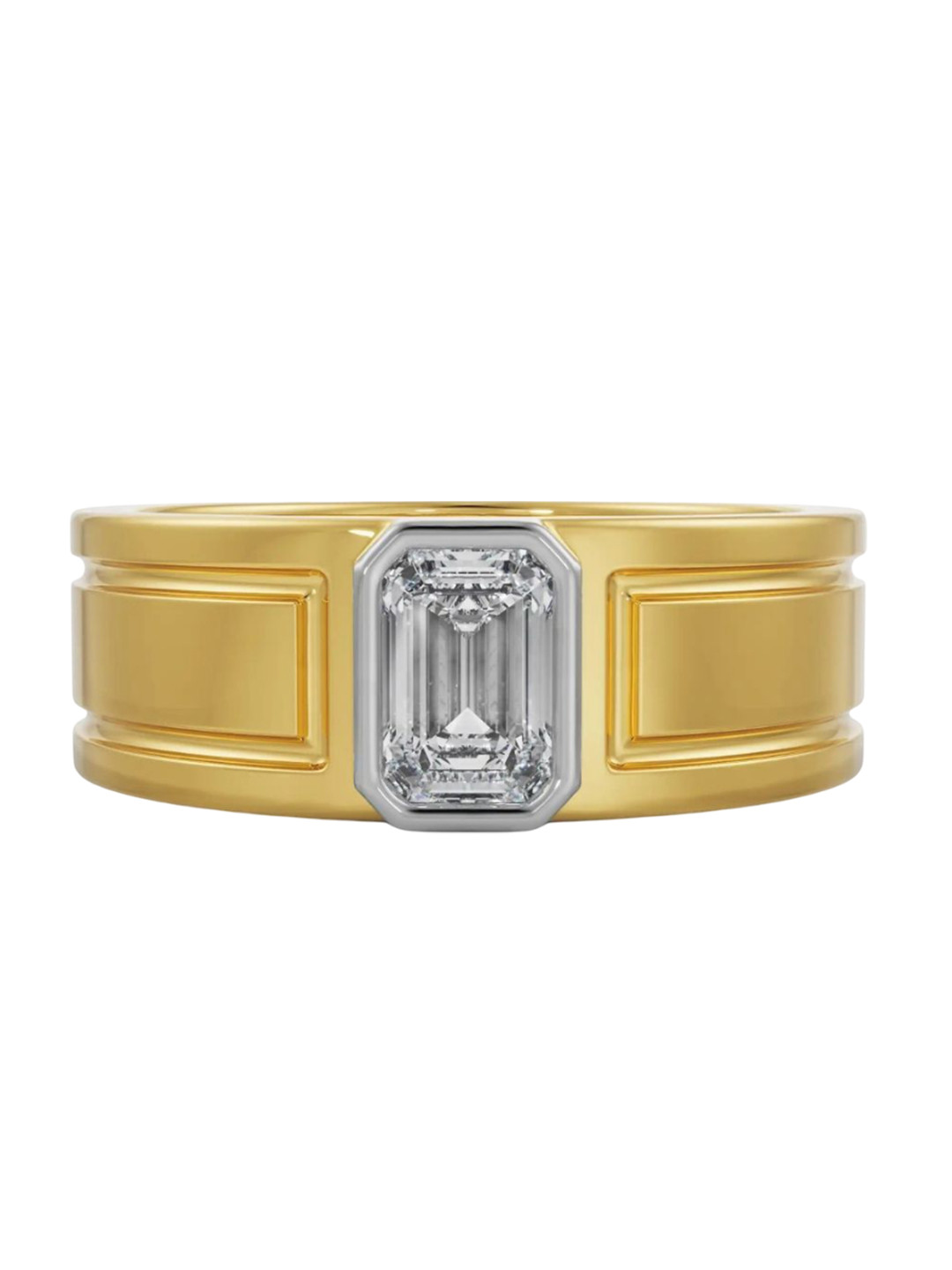 Emori Alpha Wedding forMen Lab Diamond in 14KT Gold Ring