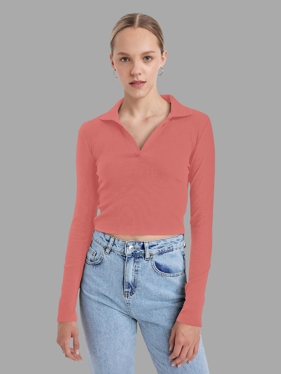 Dream Beauty Fashion Women Round Neck Long Sleeves Regular Top