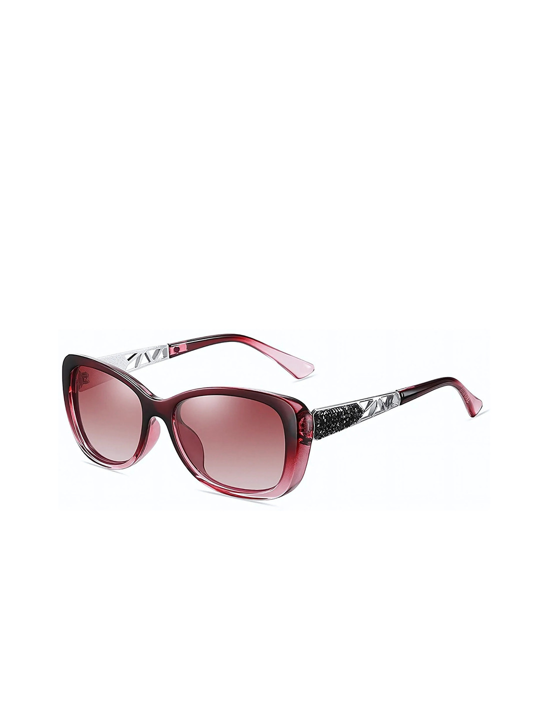 4Flaunt Unisex Essntl Butterfly Sunglasses Blood Red