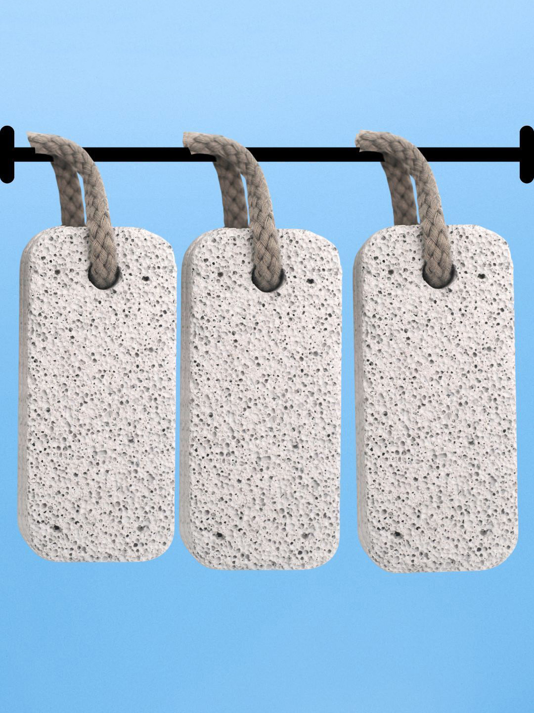 basicare Set Of 3 Pumice Stone For Manicure
