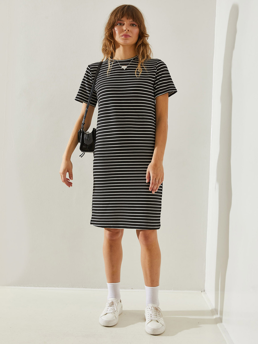 BIANCO LUCCI Striped T-shirt Dress