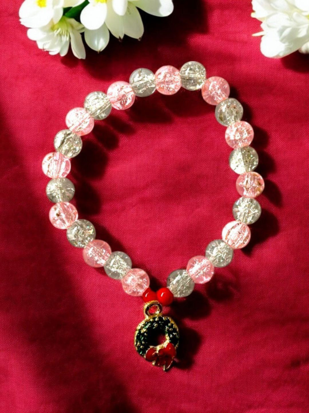 The Roadster Lifestyle Co Christmas Charm Breads Bracelet