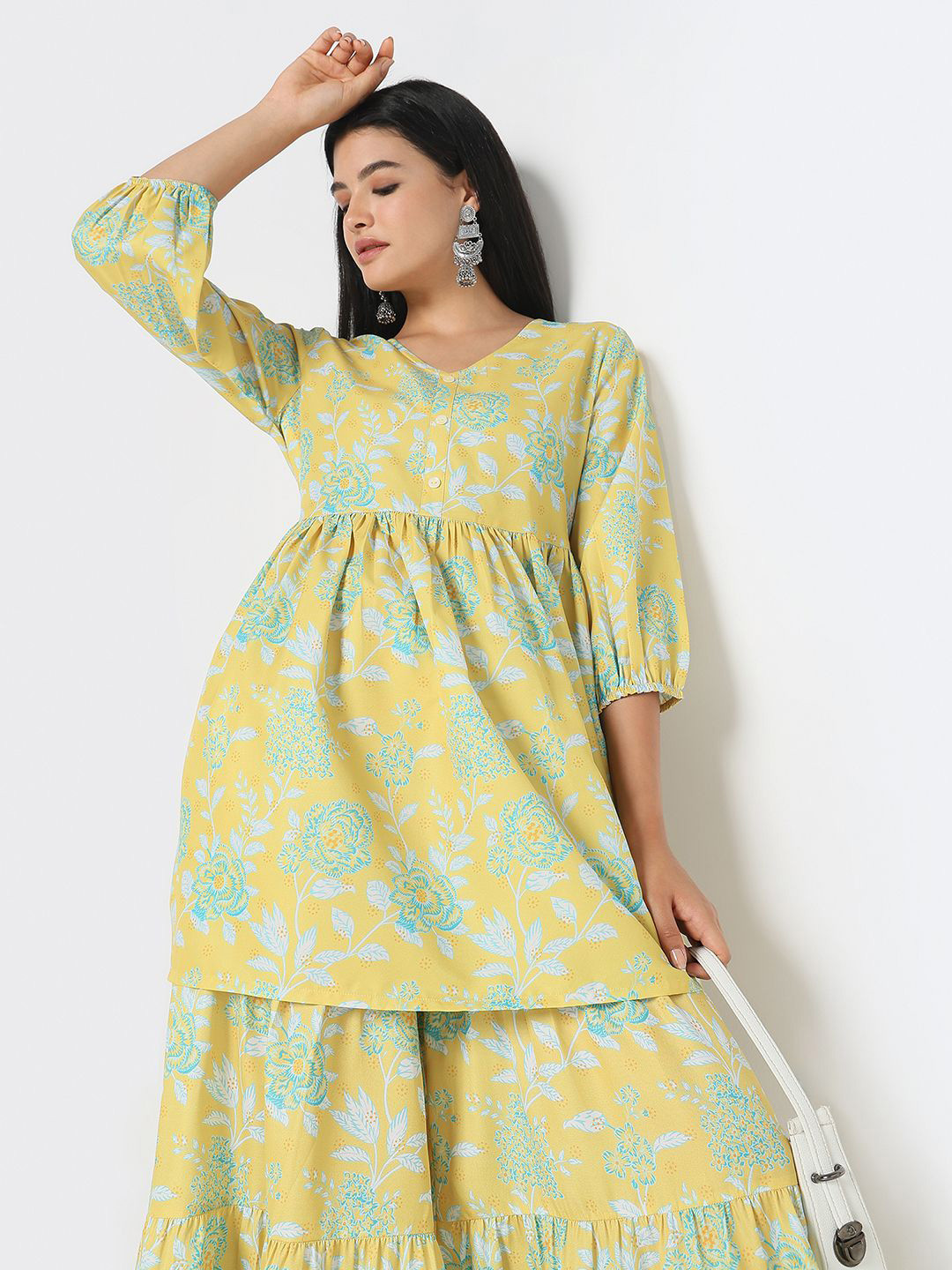 R&B Printed A-Line Kurtas