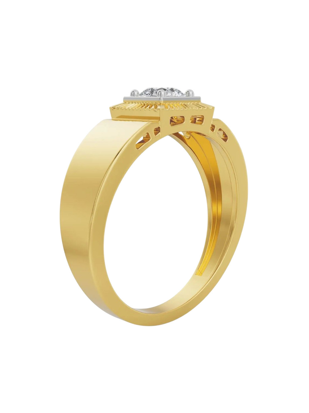 Emori Quadruple Wedding Lab Diamond Band in 18KT Gold