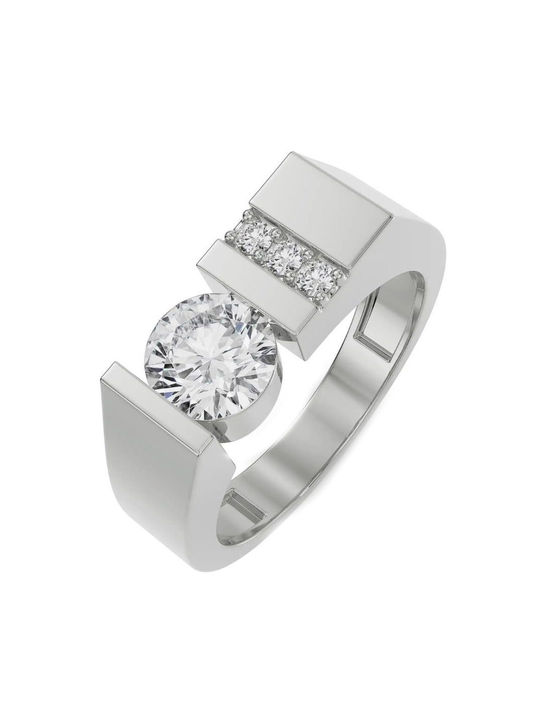 Emori Classic Round Solitaire Wedding Lab Diamond in 14KT Gold Band