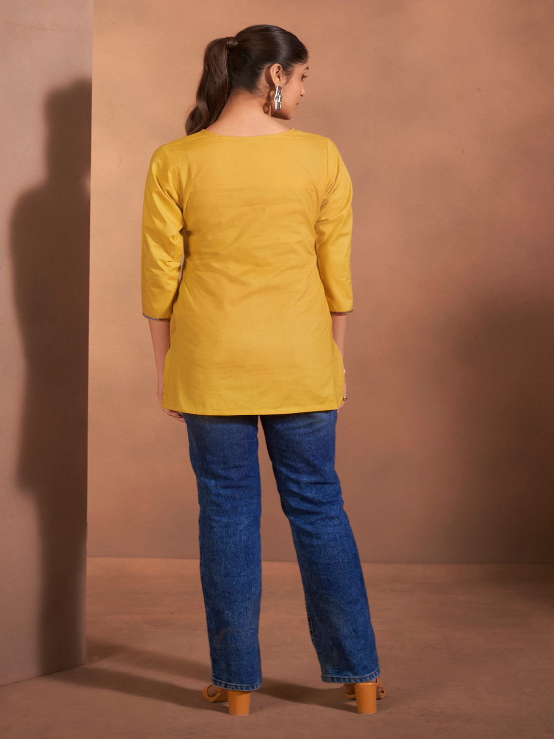 Anouk Women Ethnic Motifs Embroidered Summer Sheers Kurta