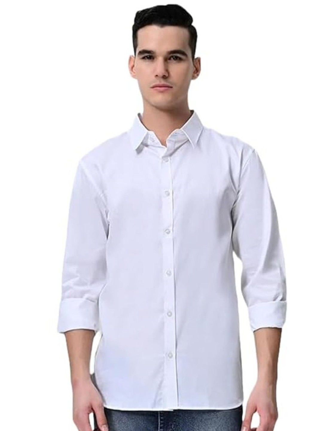 Men's Regular Fit Solid Casual Shirt