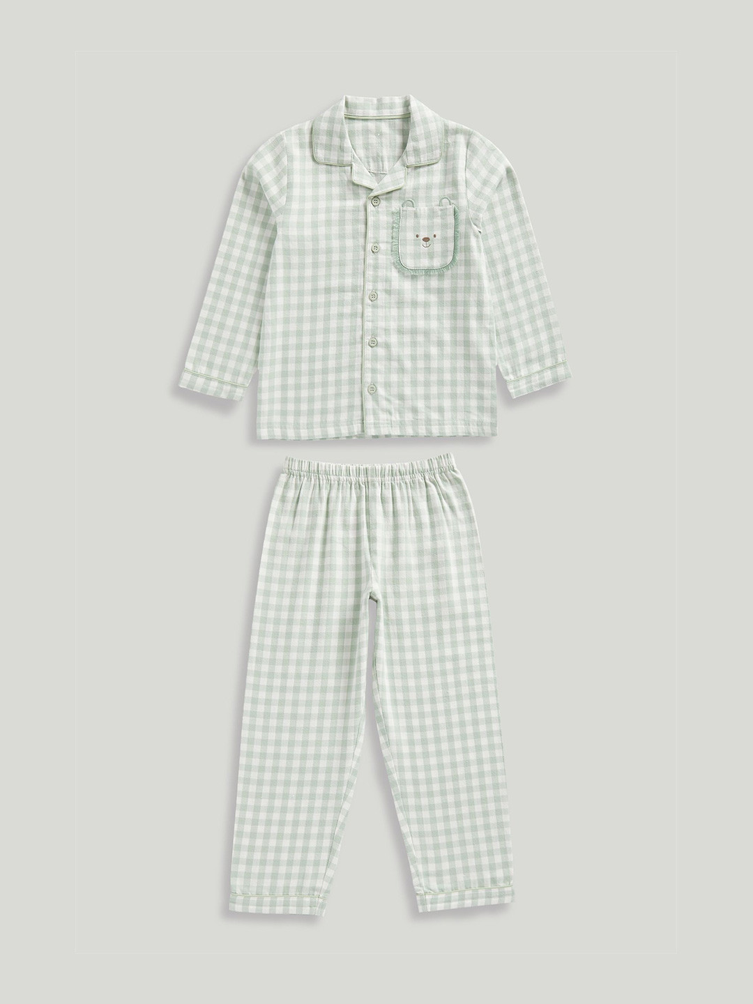 mothercare Boys Checked Shirt with Pyjamas