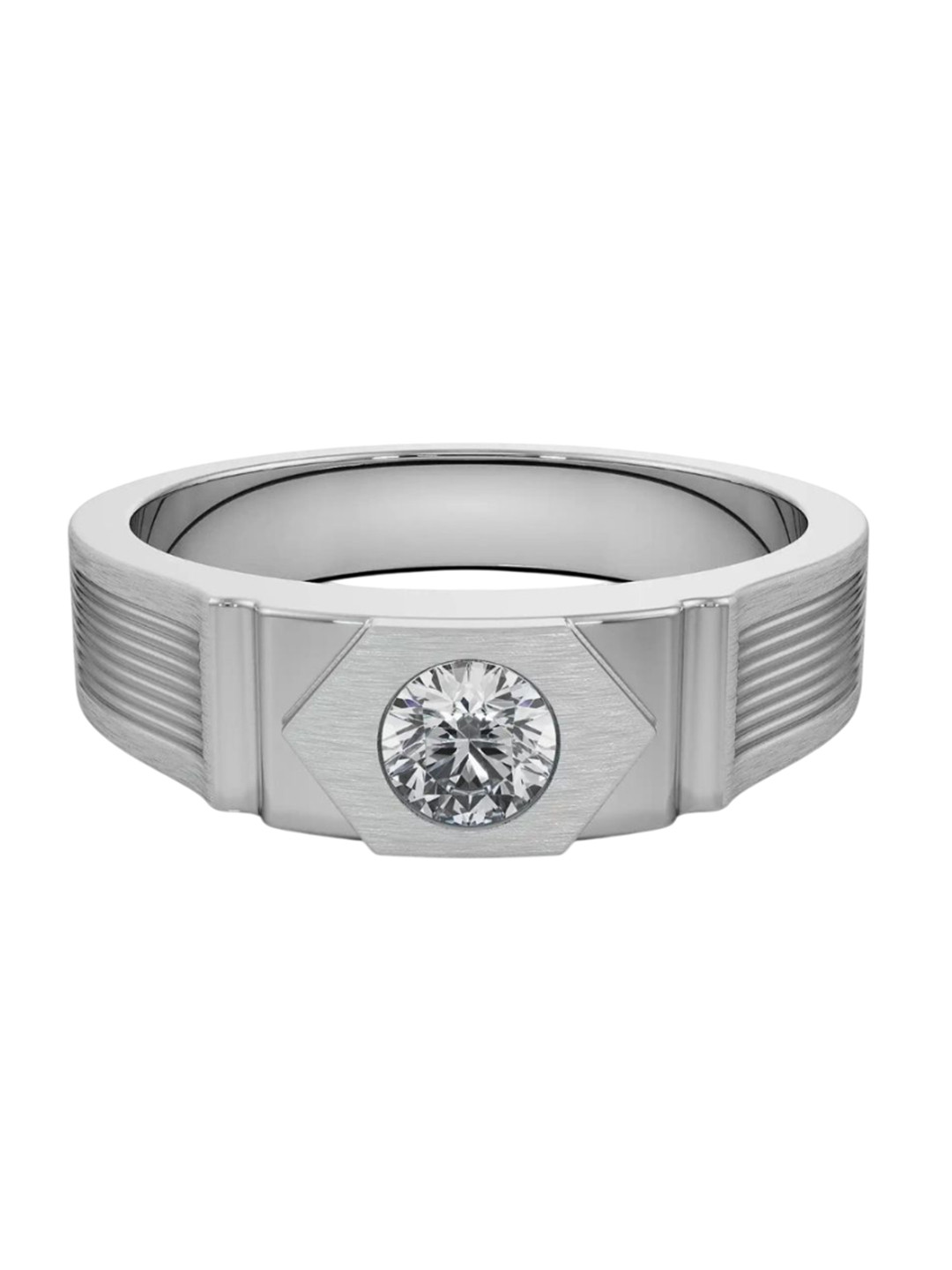 Emori Lexus Lab Diamond Band for Men in 14KT Gold