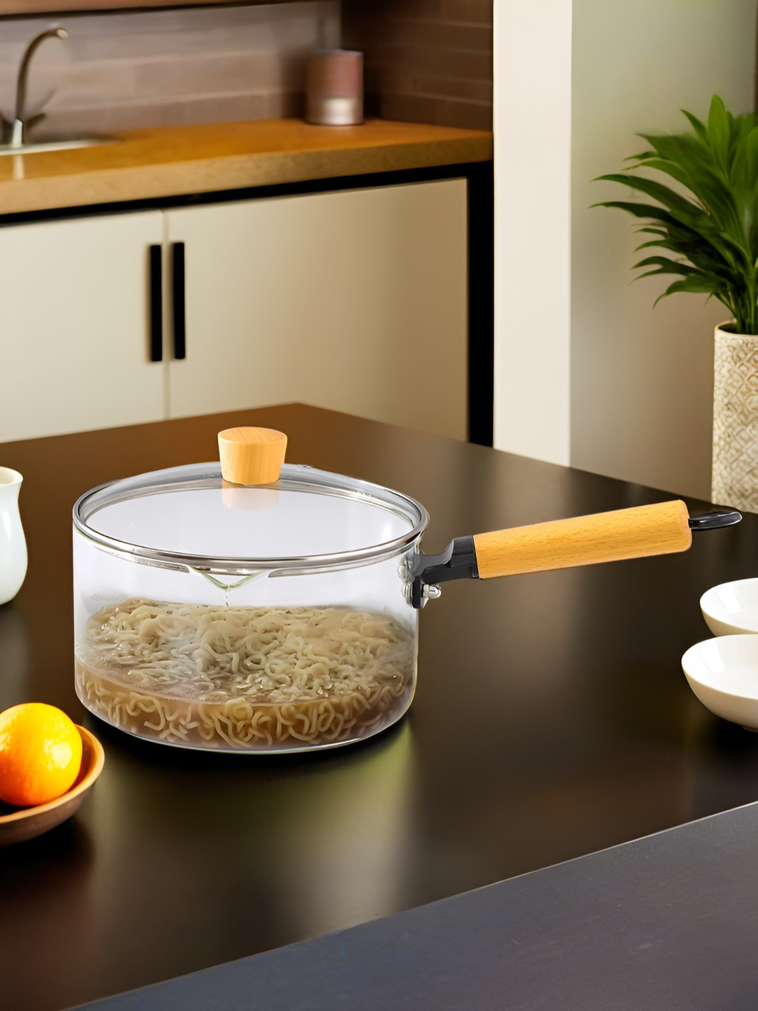 The Better Home Transparent Dishwasher Safe Glass Pan