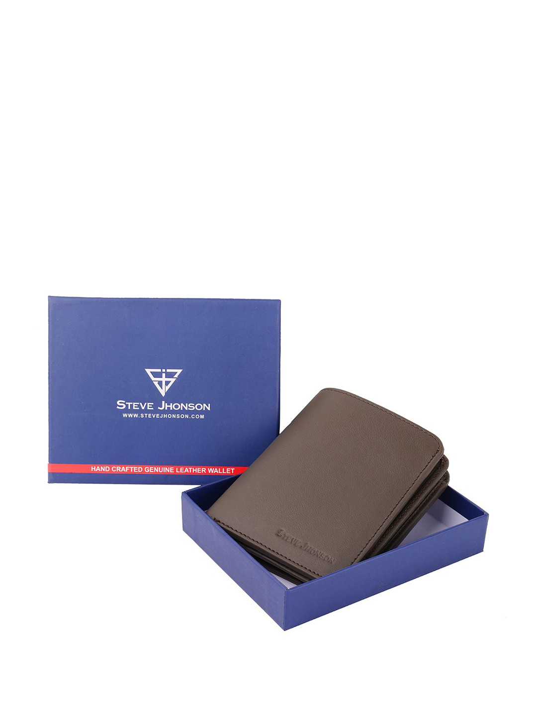 Steve Jhonson Men Grey Wallets