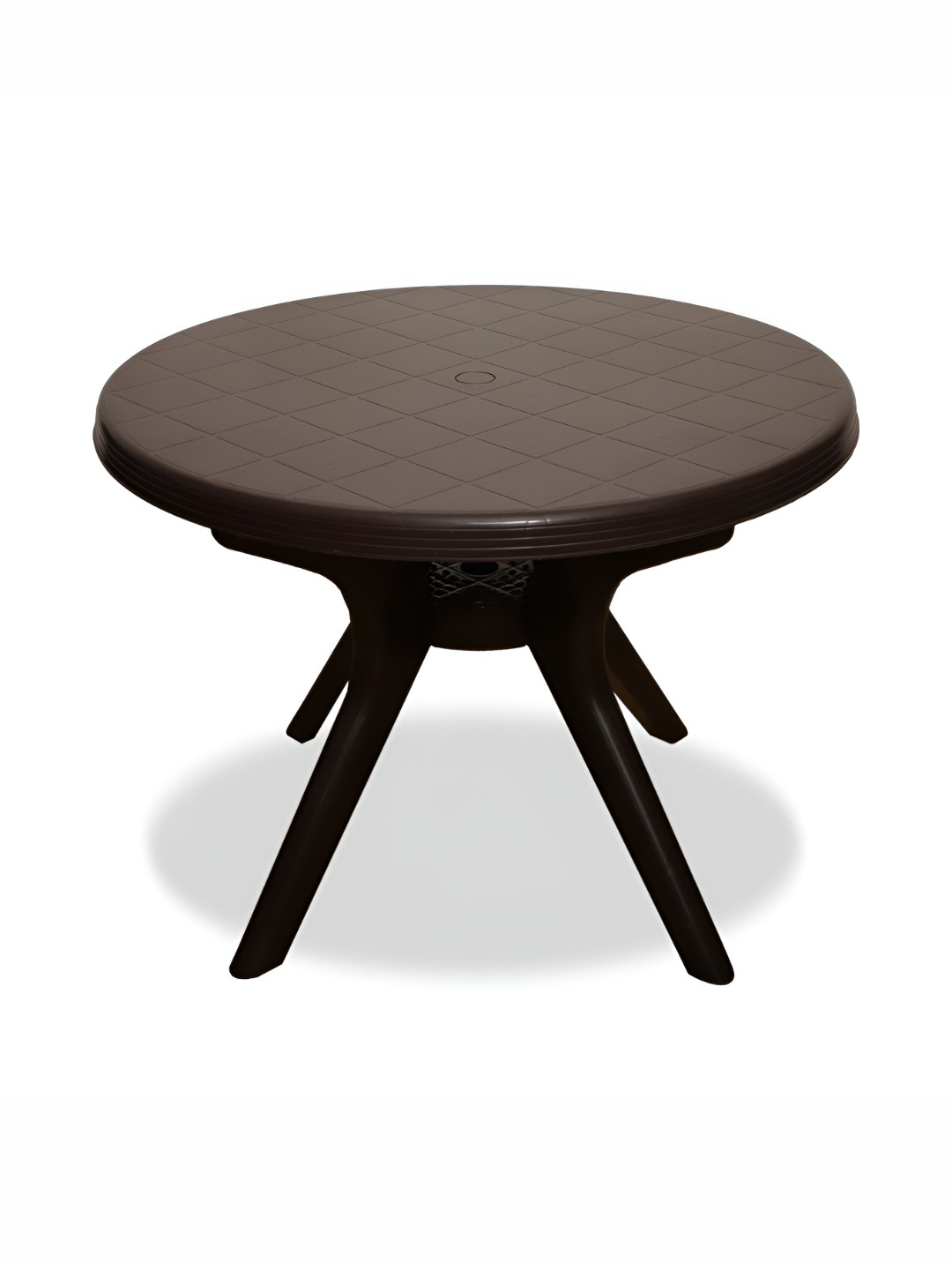 ARLAVYA Magna Brown Textured Dust Proof 4-Seater Cafeteria Table