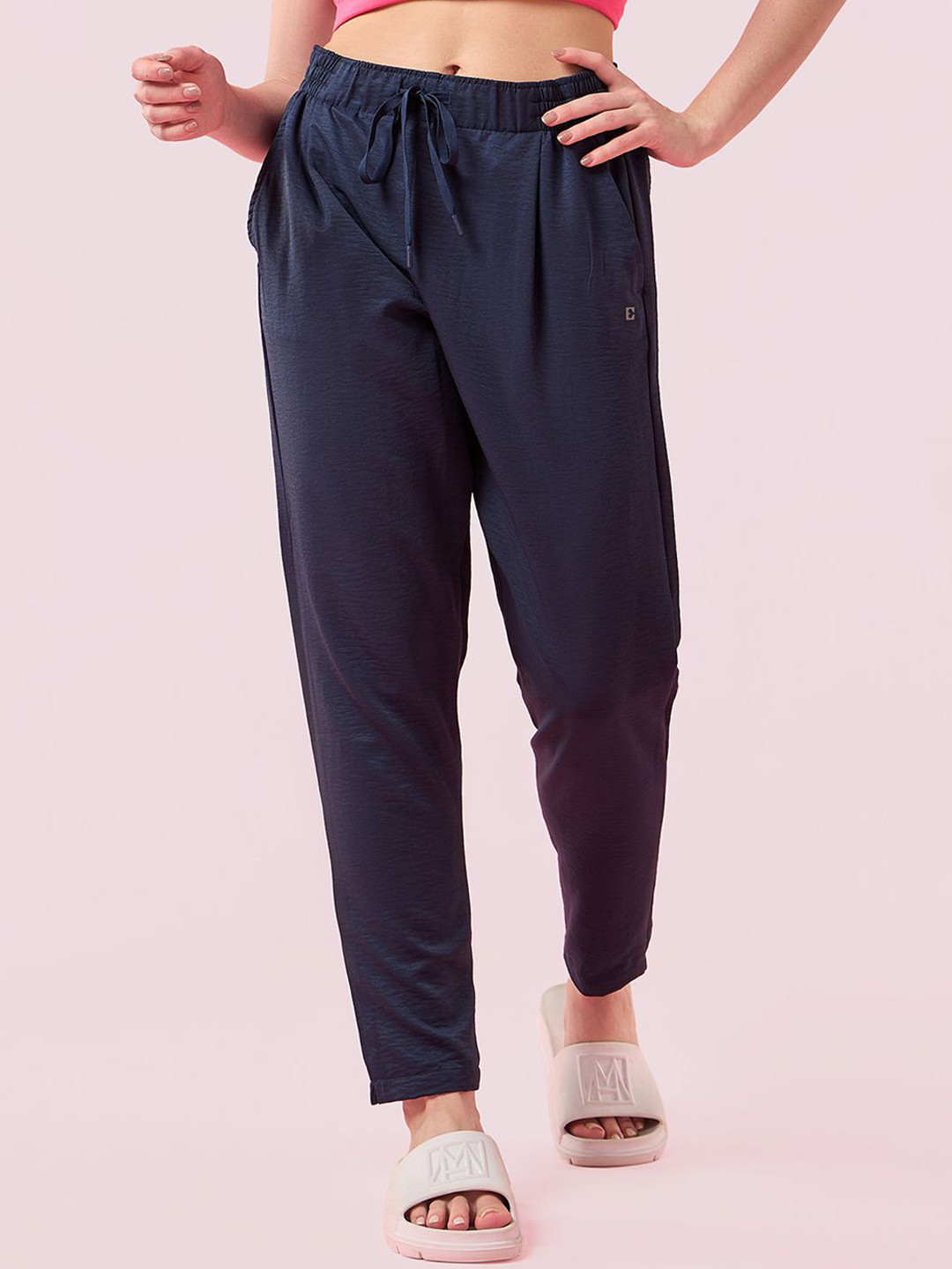 Enamor Relaxed Fit Mid Rise Regular Length Pleated Pull-On Lounge Pant