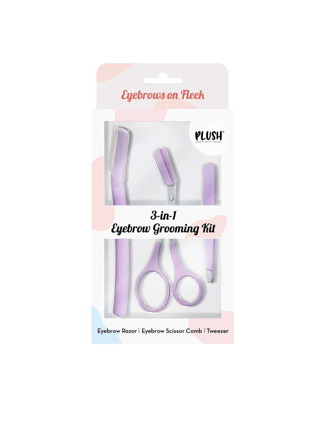 Plush 3 In 1 Eyebrow Grooming Kit