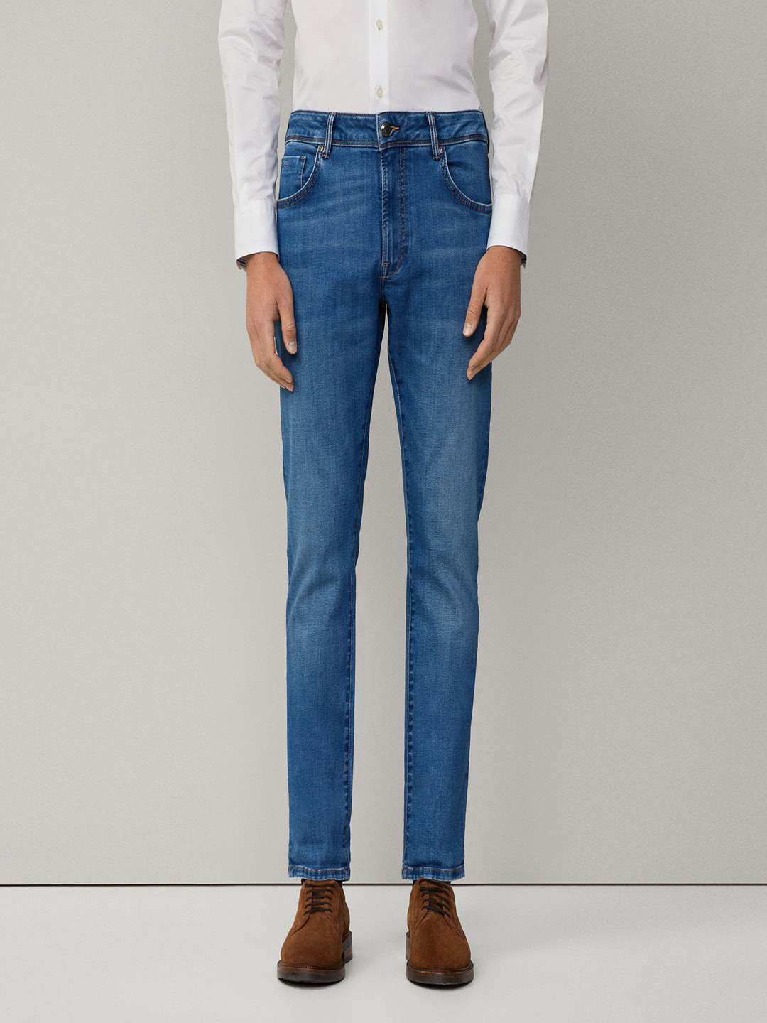 HACKETT LONDON Men Straight Fit Light Fade Jeans