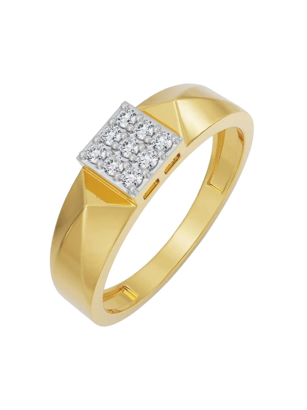 Emori Geneva for Him Men's Lab Diamond Ring in 18KT Gold