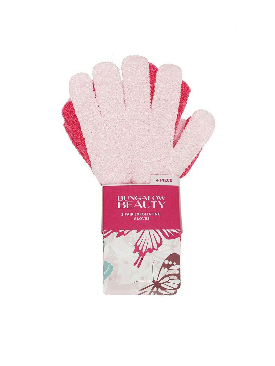 BUNGALOW BEAUTY Set Of 2 Exfoliating Body Wash Cloth And Exfoliating Gloves