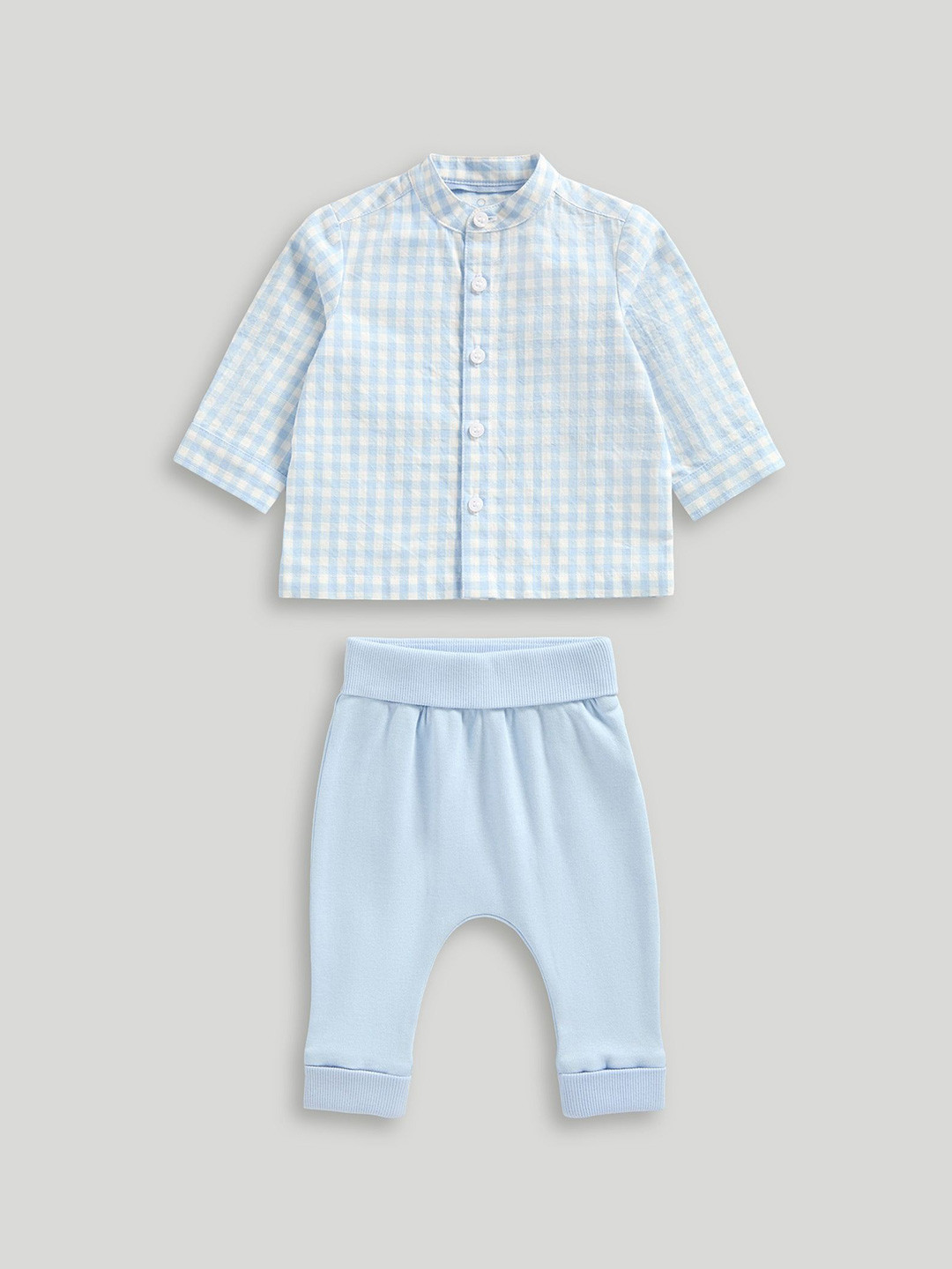 mothercare Boys Classic Sloth Pure Cotton Shirt And Jogger