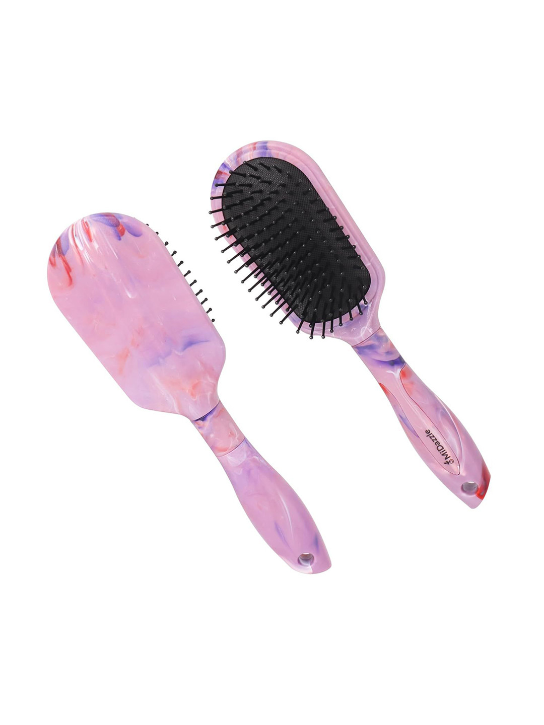 Omidazzle Premium Paddle Cushioned Hair Brush - Pink - MIHB0027