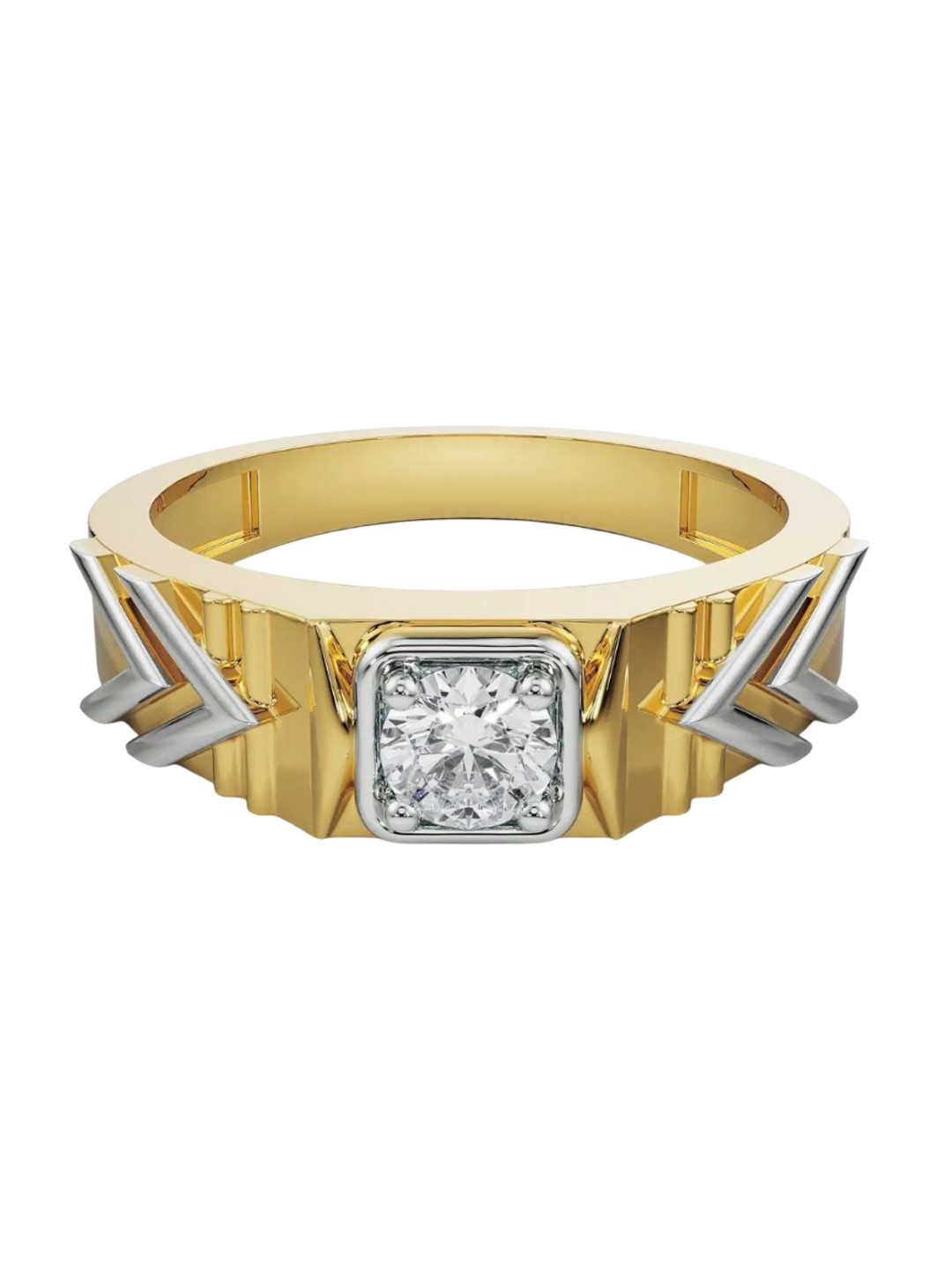 Emori Dazzling Artistic forMen's Lab Diamond in 14KT Gold Ring
