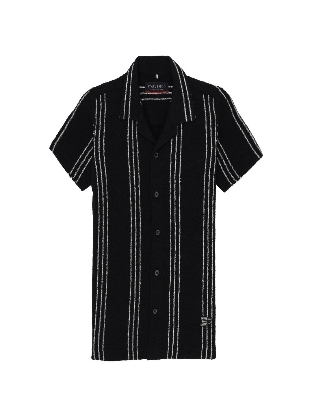 Status Quo Boys Standard Multi Stripes Opaque Striped Casual Shirt